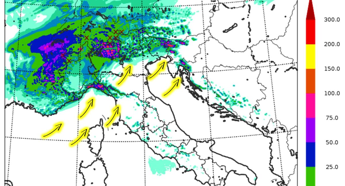 allerta meteo italia giovedì sera