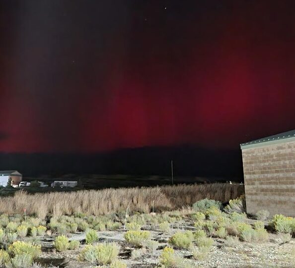 aurora boreale elko nevada usa tempesta geomagnetica