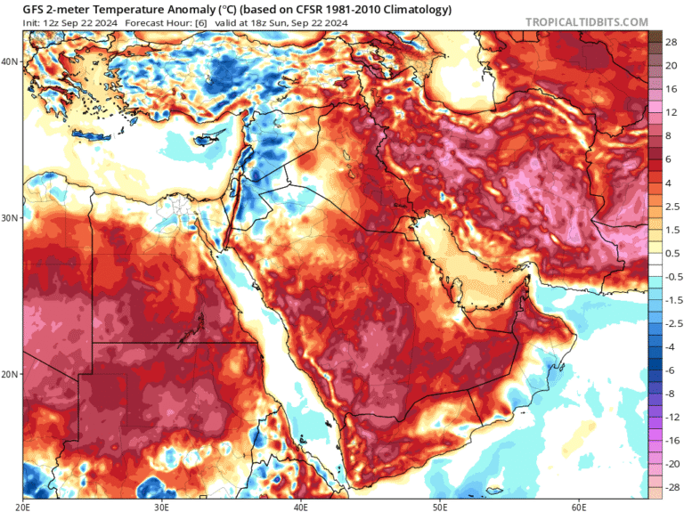 caldo nord africa medio oriente