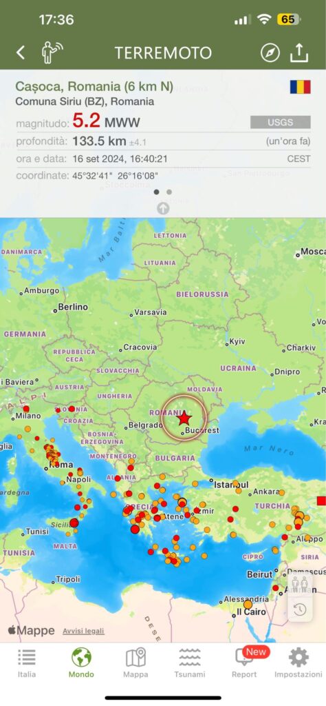 terremoto romania