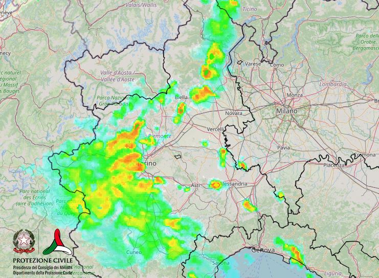 maltempo temporali oggi piemonte