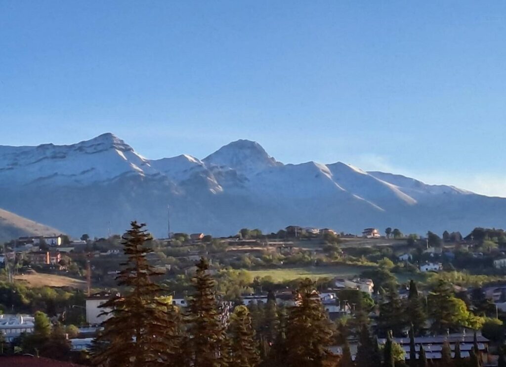 Prima neve sul Gran Sasso