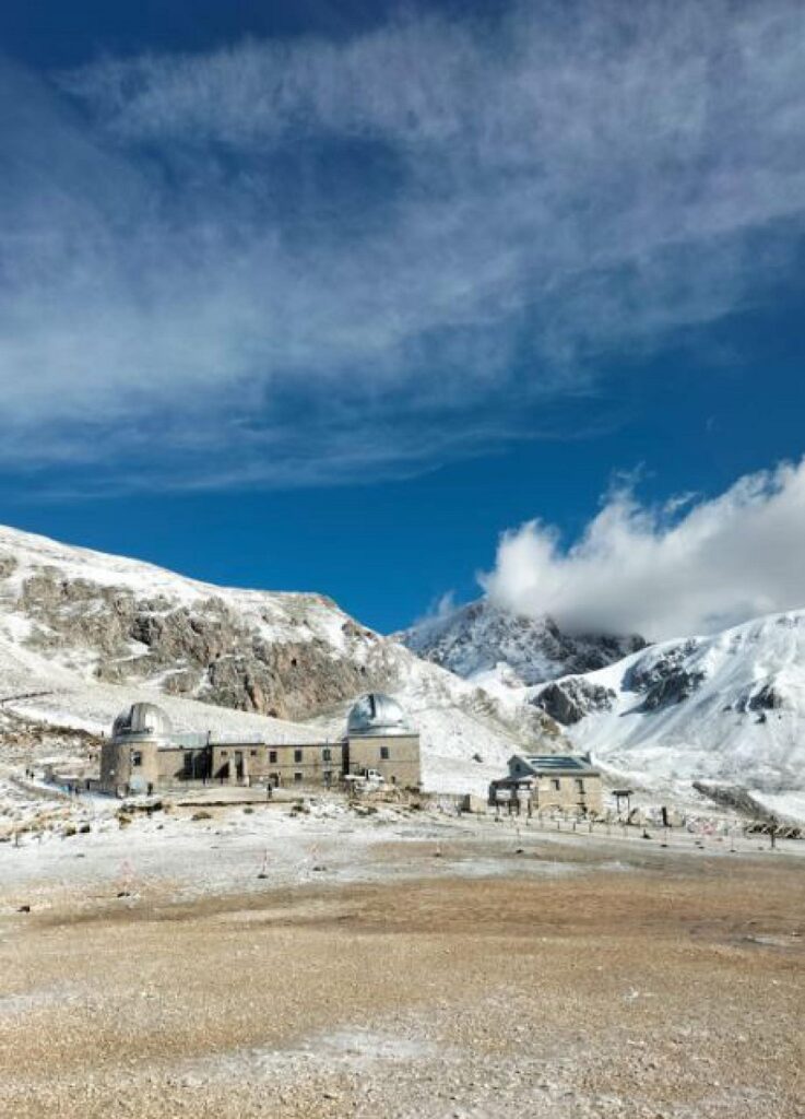 Prima neve sul Gran Sasso