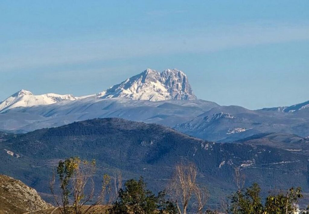 Prima neve sul Gran Sasso