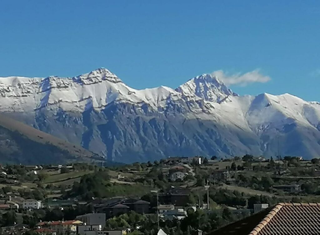 Prima neve sul Gran Sasso