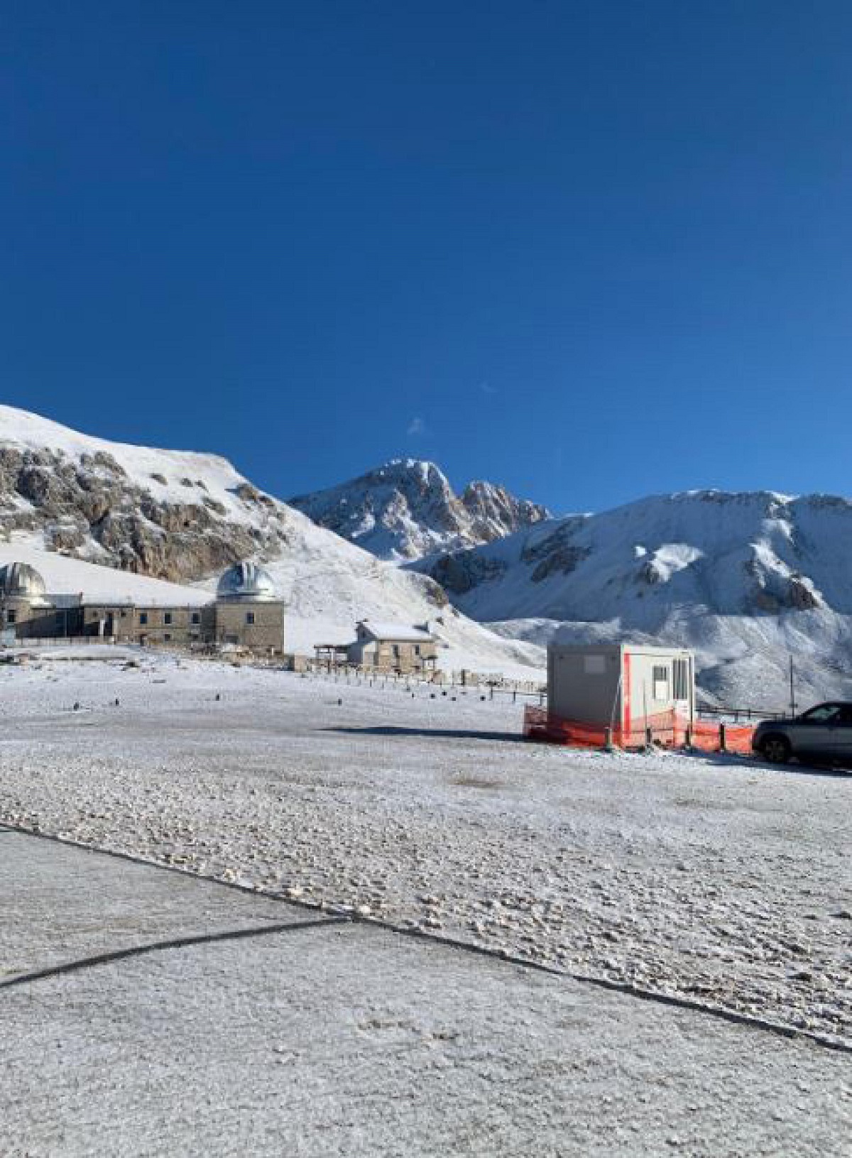 Prima neve sul Gran Sasso