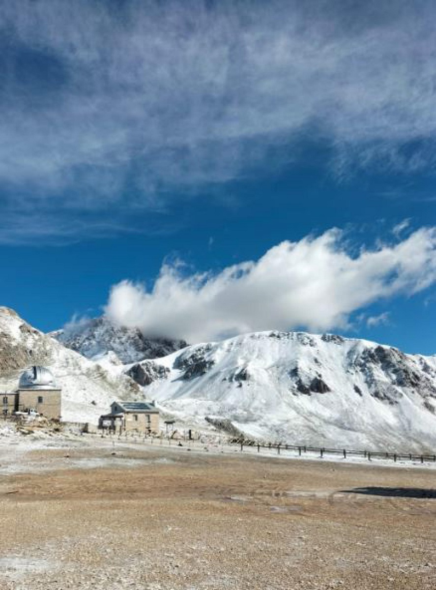 Prima neve sul Gran Sasso