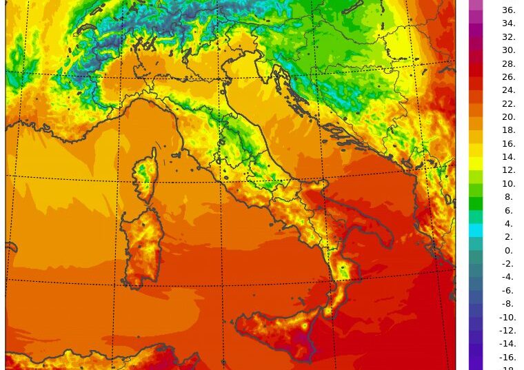 temperature massime 13 settembre