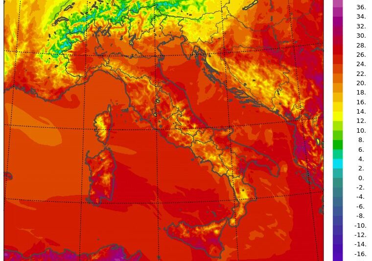 temperature massime 9 settembre