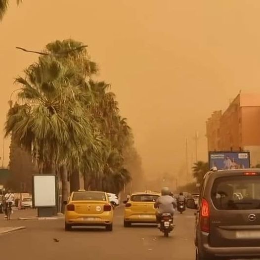 tempesta di sabbia marrakesh marocco