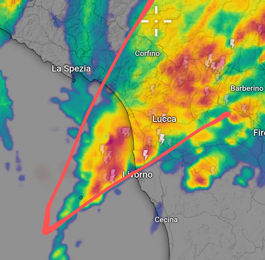 temporale v-shaped toscana