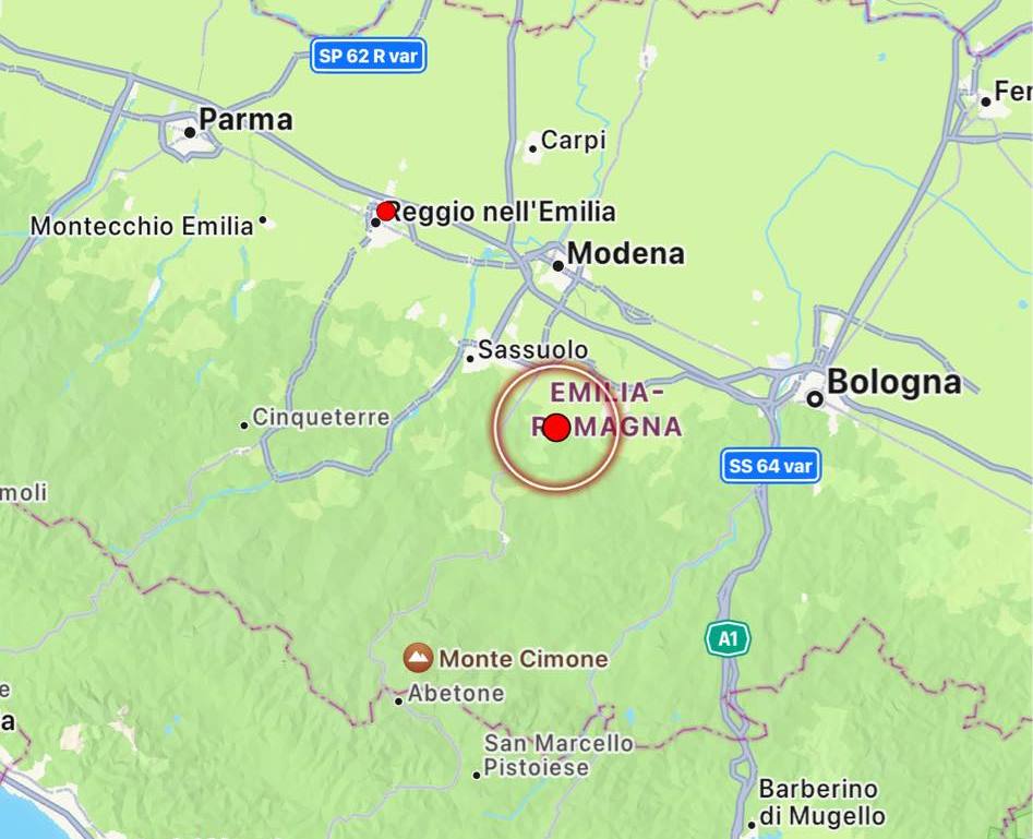 terremoto emilia romagna oggi