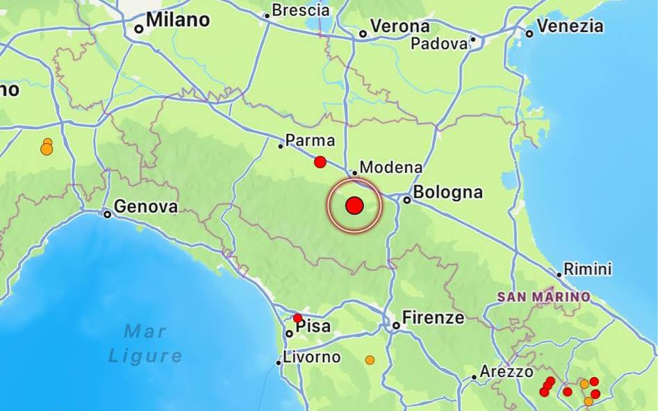 terremoto emilia romagna oggi