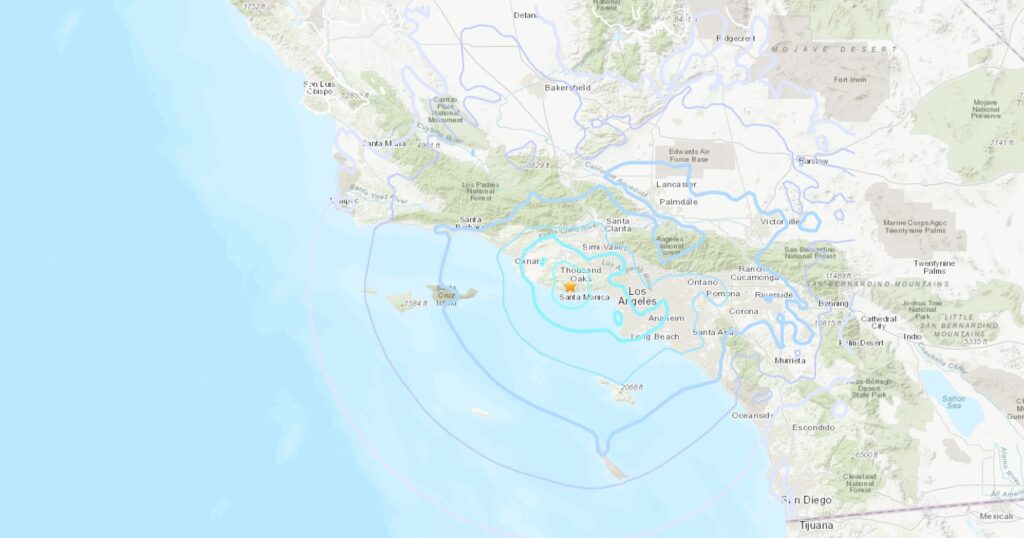 terremoto los angeles california