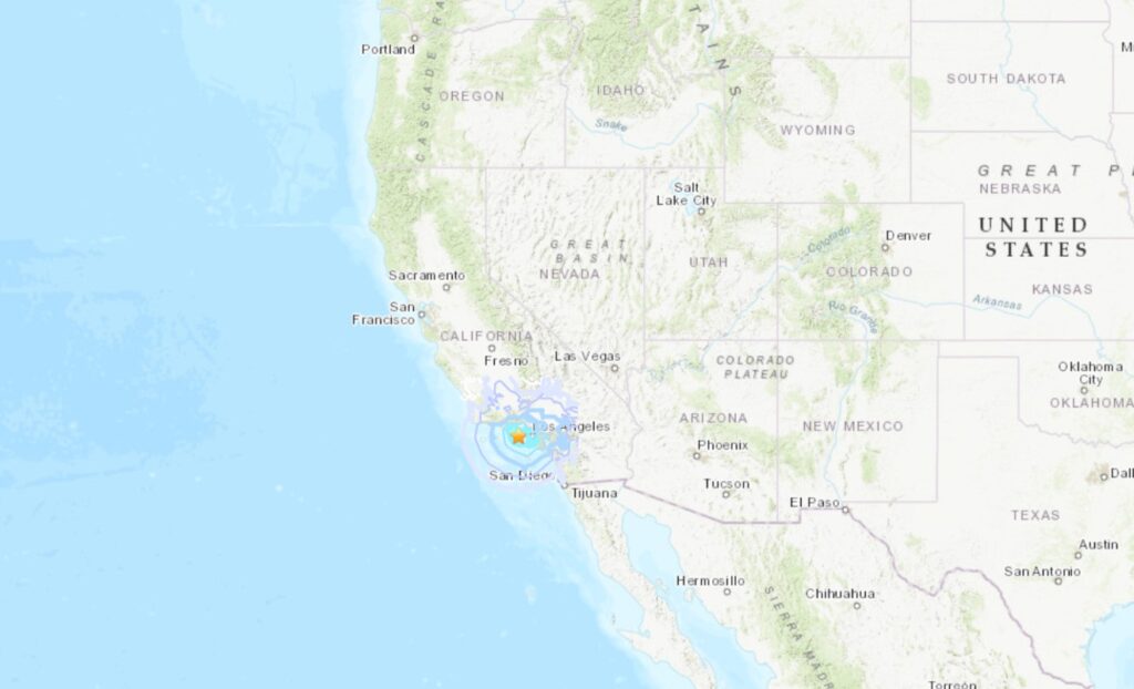 terremoto los angeles california