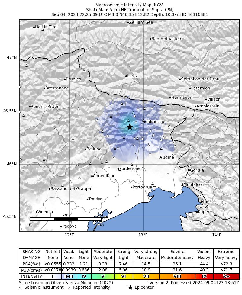 terremoto pordenone friuli Tramonti di Sopra