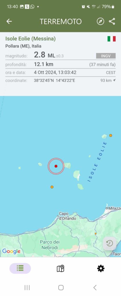 terremoto eolie