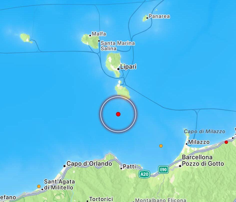 terremoto isole eolie