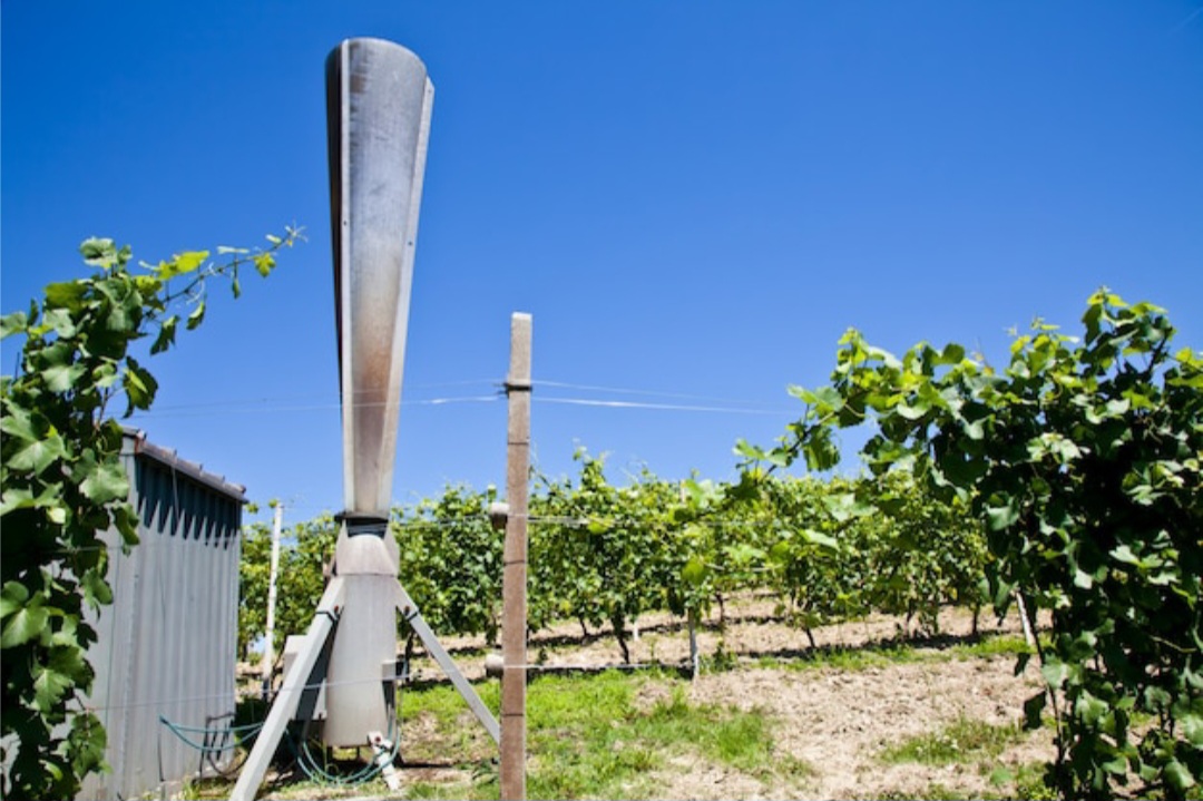 Cannone antigrandine installato in campa