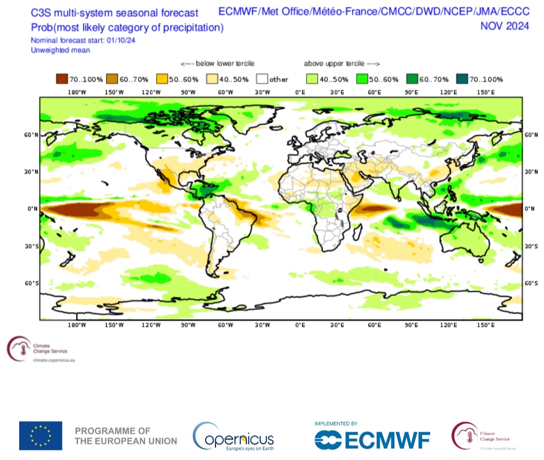 ECMWF stagionali temperature 