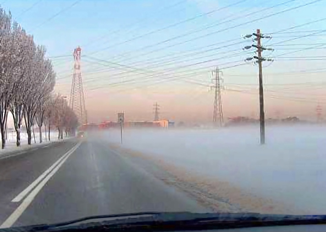 Nebbia da inversione termica 