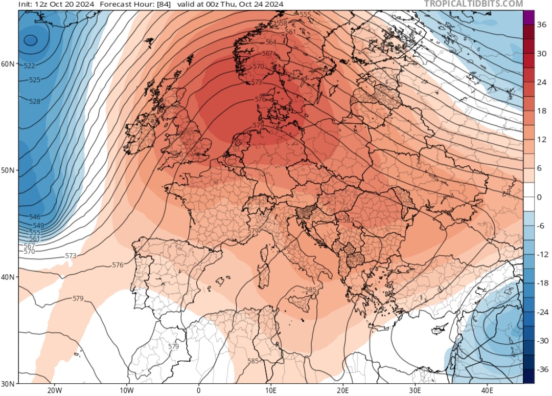 Anticiclone subtropicale sull'Italia 