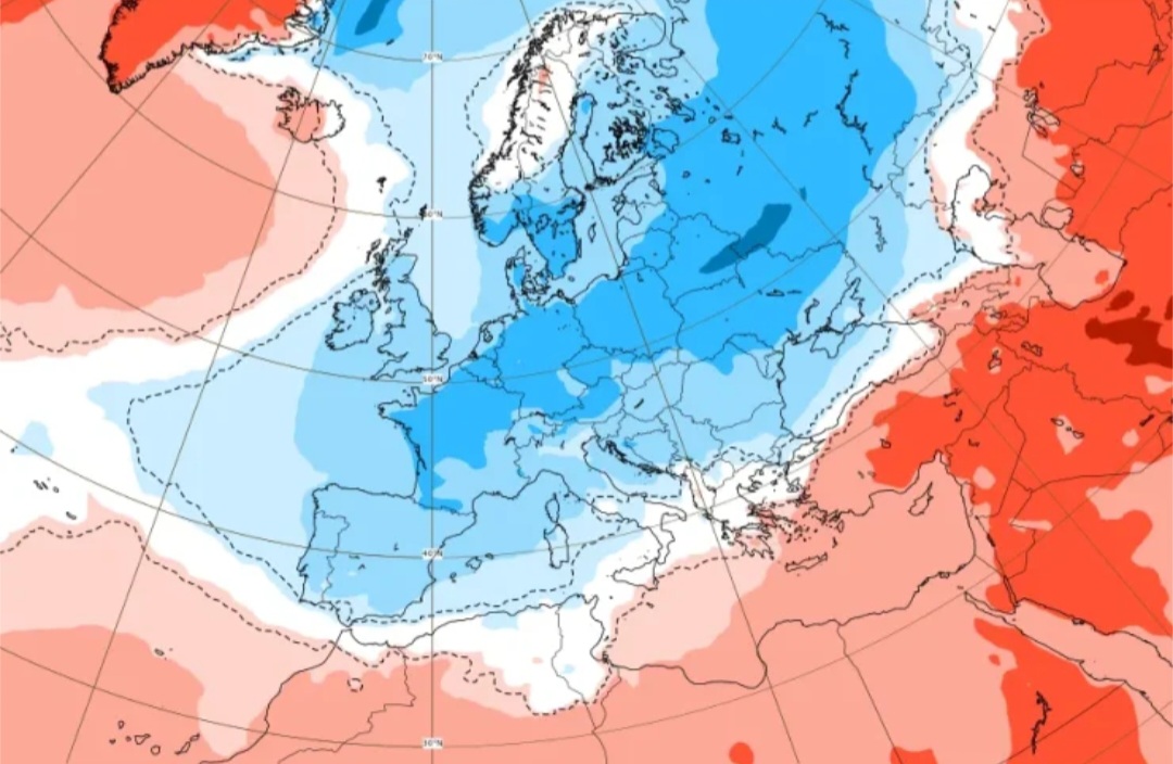 Irruzione fredda prevista da ECMWF 