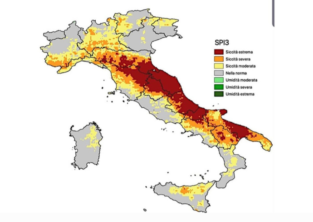 Siccità grave Italia