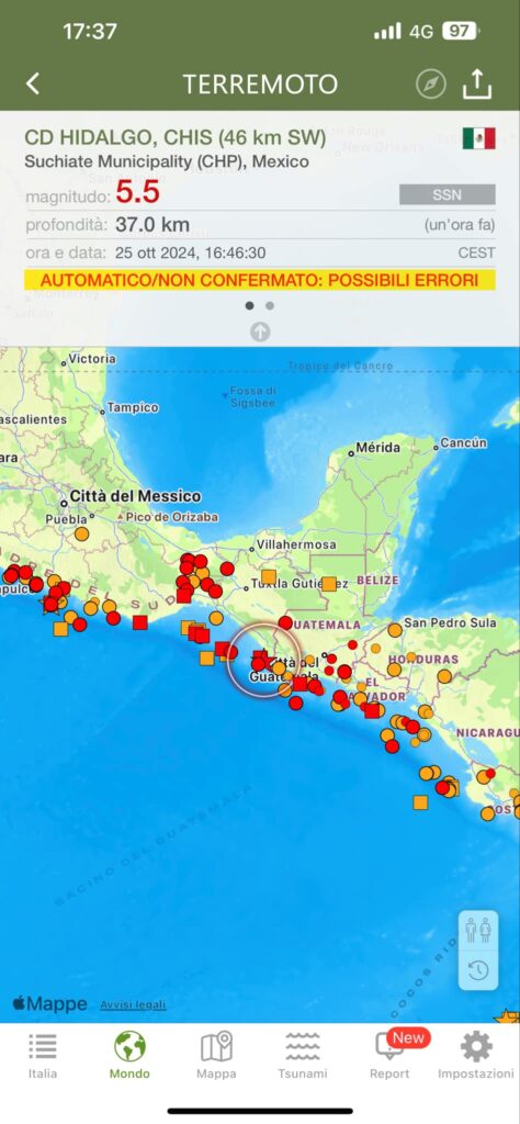 terremoto messico guatemala