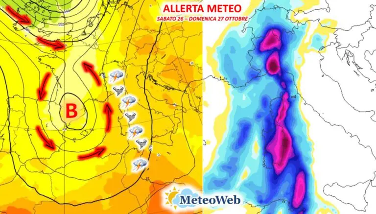 allerta meteo 26 27 ottobre 2024