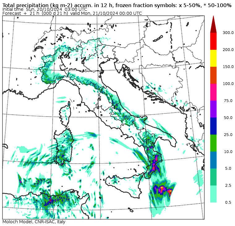 allerta meteo domenica 20 ottobre 2024