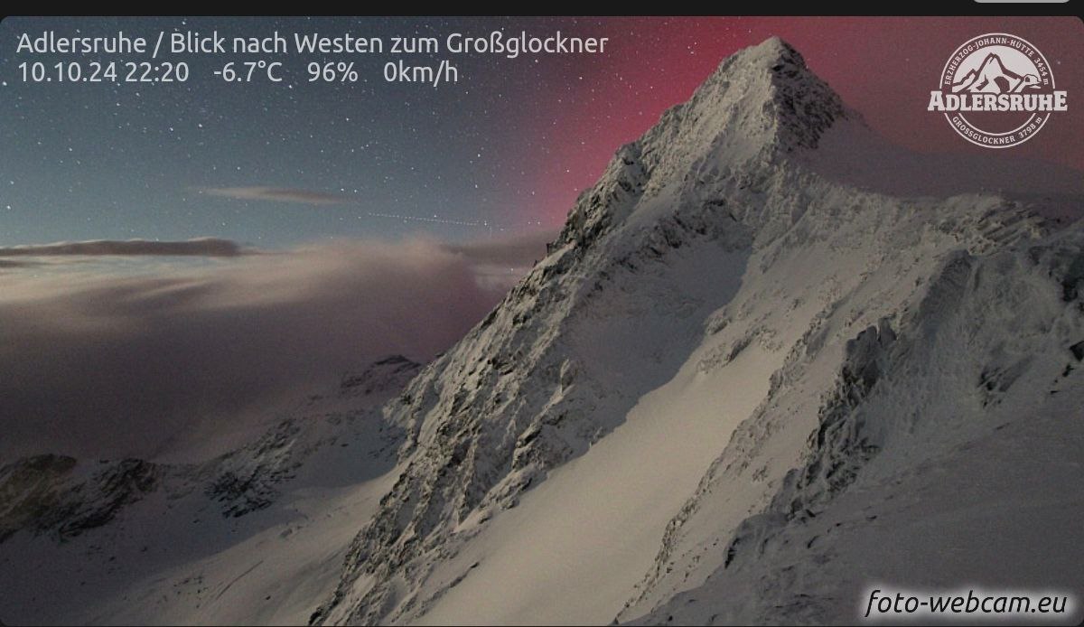 aurora webcam alpi