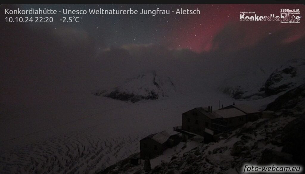 aurora webcam alpi