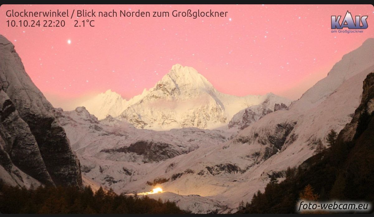 aurora webcam alpi