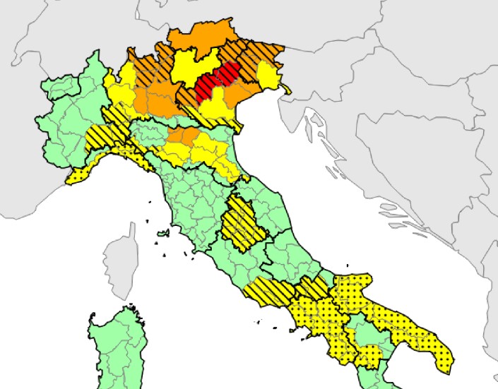 bollettino meteo protezione civile 9 ottobre