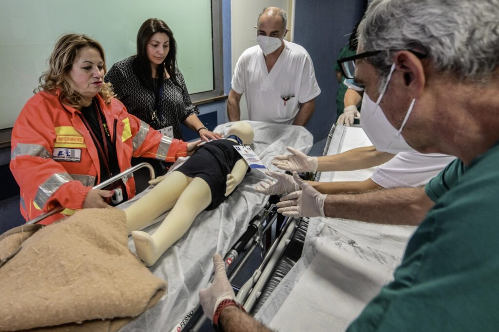 esercitazione campi flegrei ospedale napoli