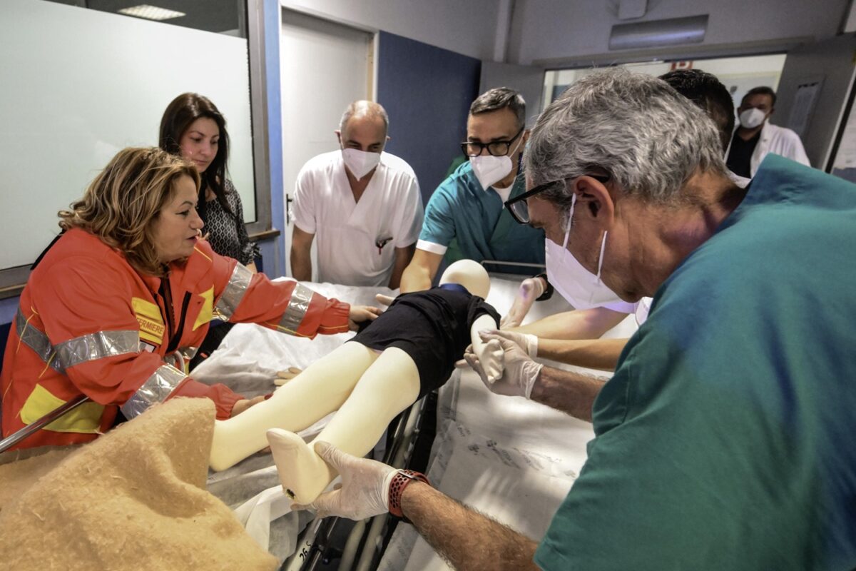 esercitazione campi flegrei ospedale napoli