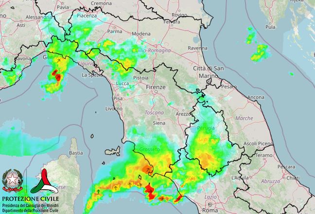 maltempo oggi toscana liguria emilia romagna