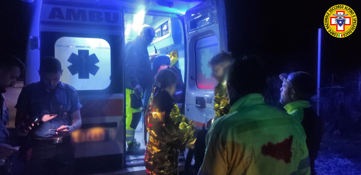 soccorso alpino notte sicilia