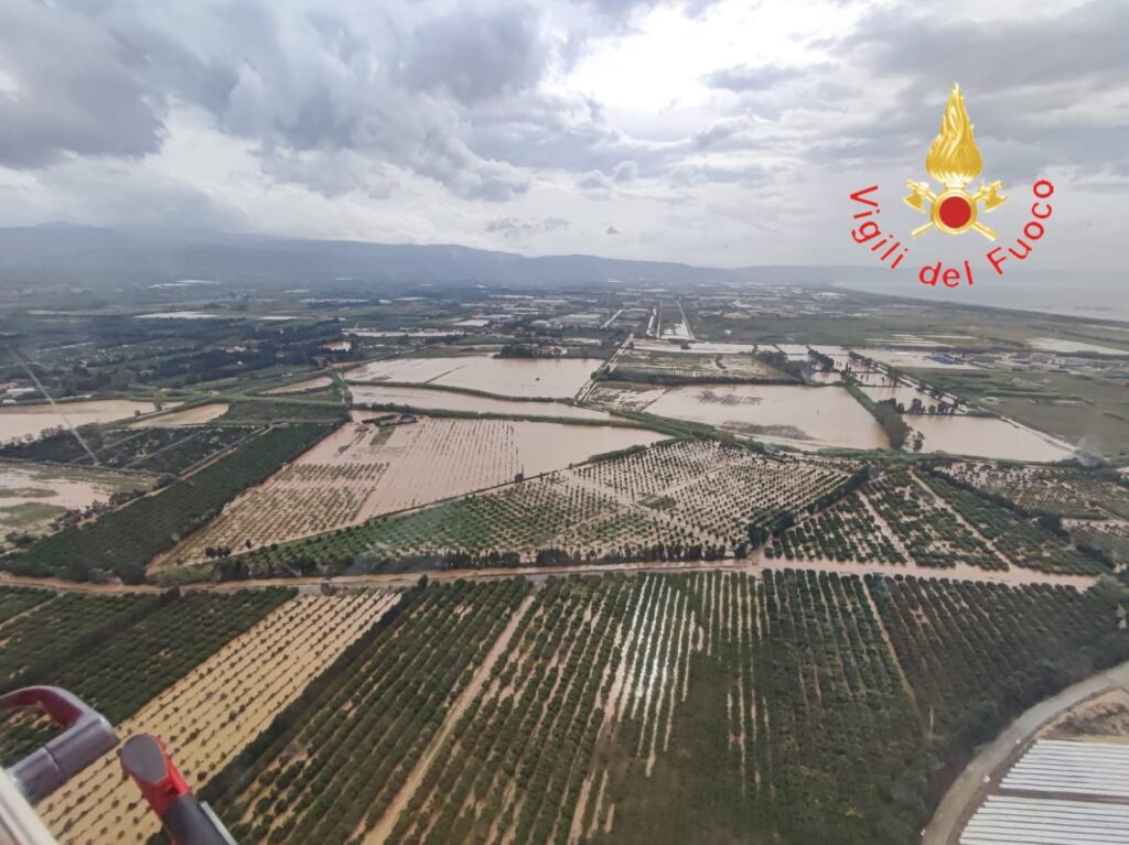 sorvolo alluvione lamezia terme