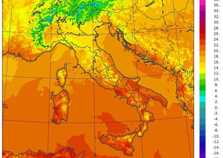 temperature massime 23 ottobre