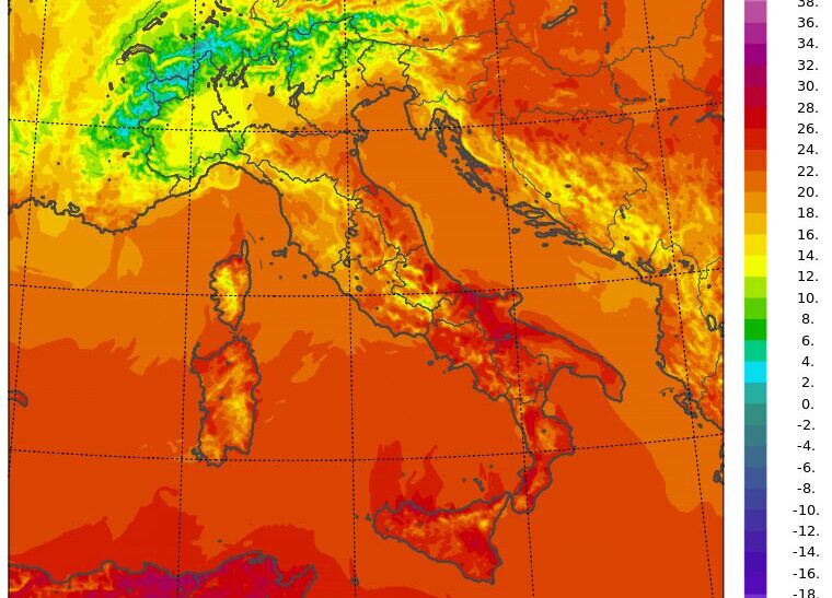 temperature massime 8 ottobre