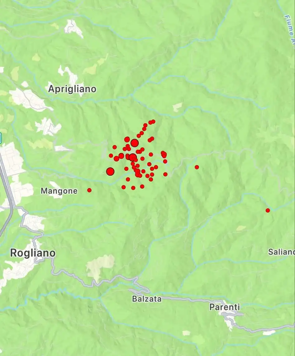 terremoto calabria paura cosenza