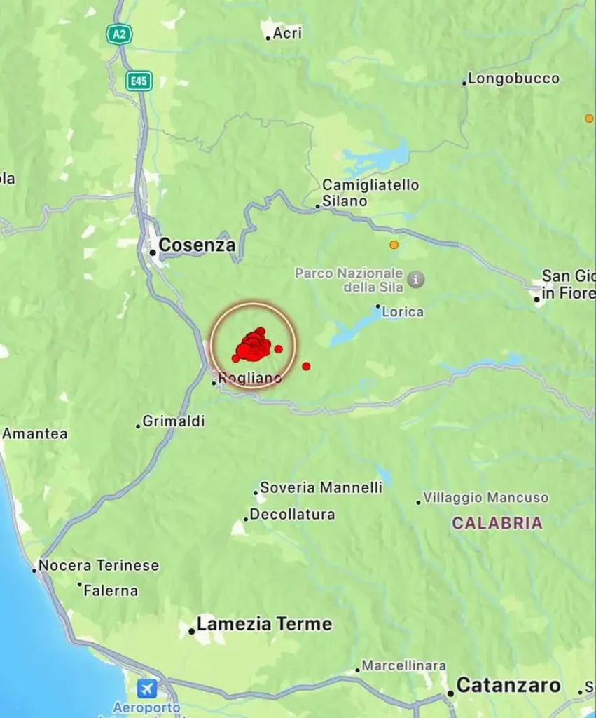 terremoto calabria paura cosenza