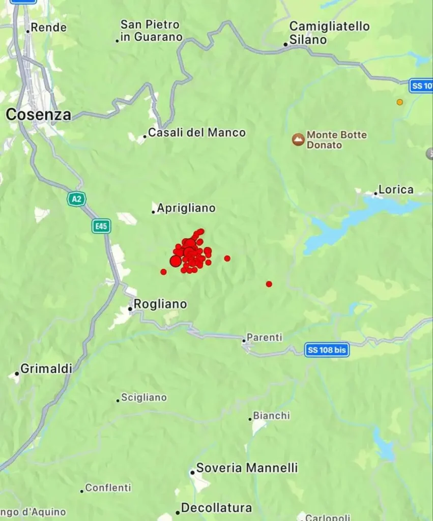 terremoto calabria paura cosenza