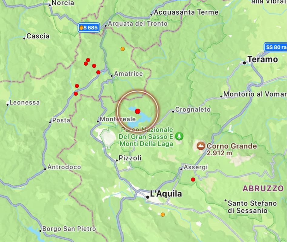 terremoto camposto abruzzo