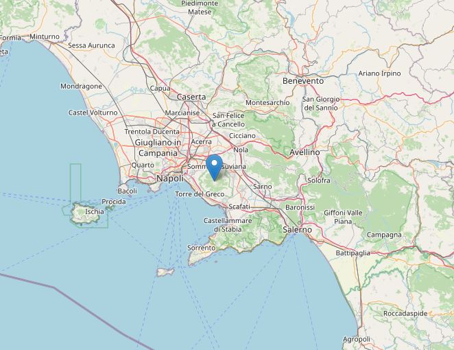 terremoto vesuvio oggi 22 ottobre