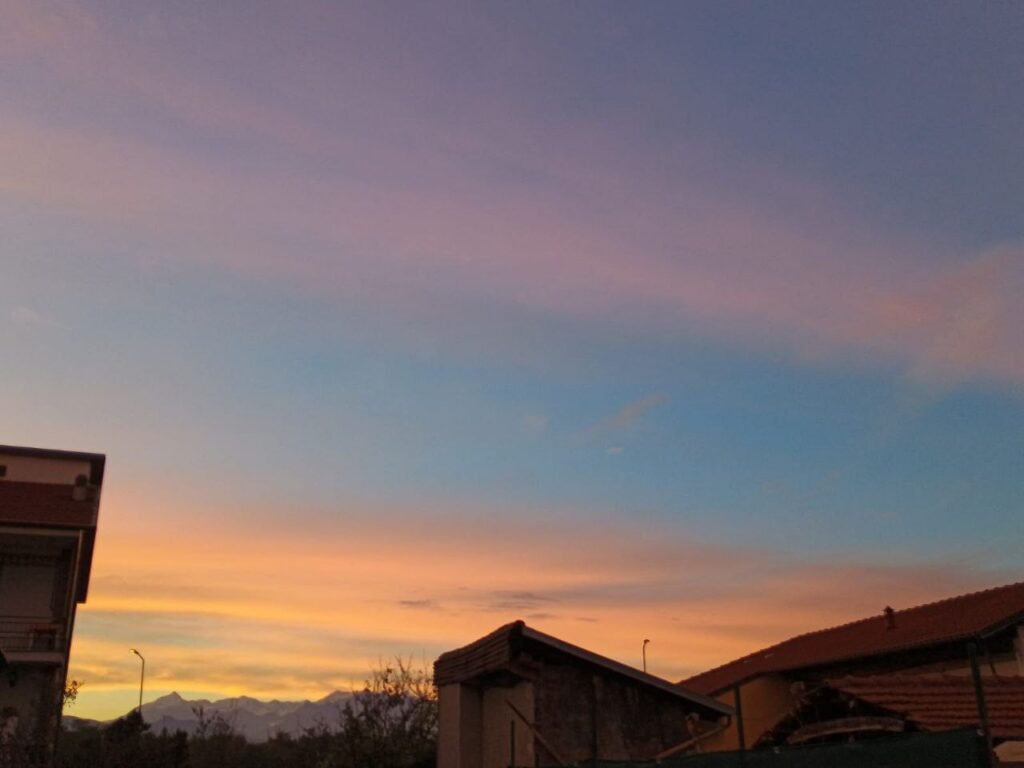 tramonto piemonte