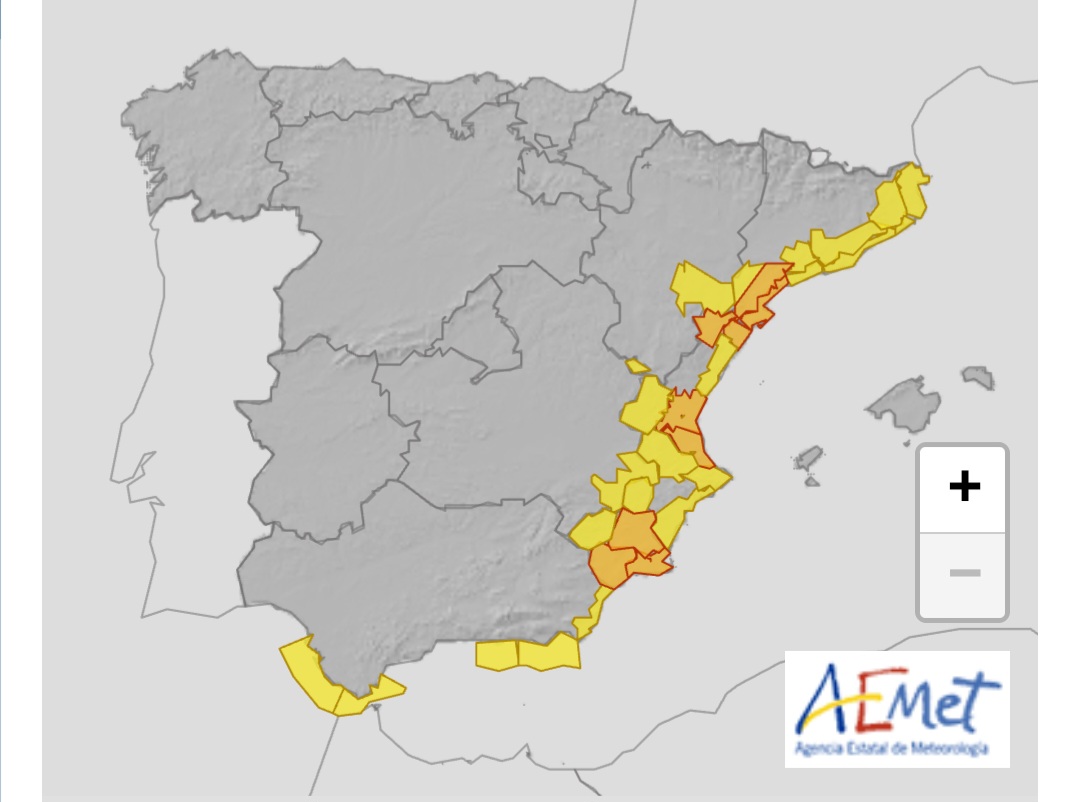 Allerta meteo Spagna 