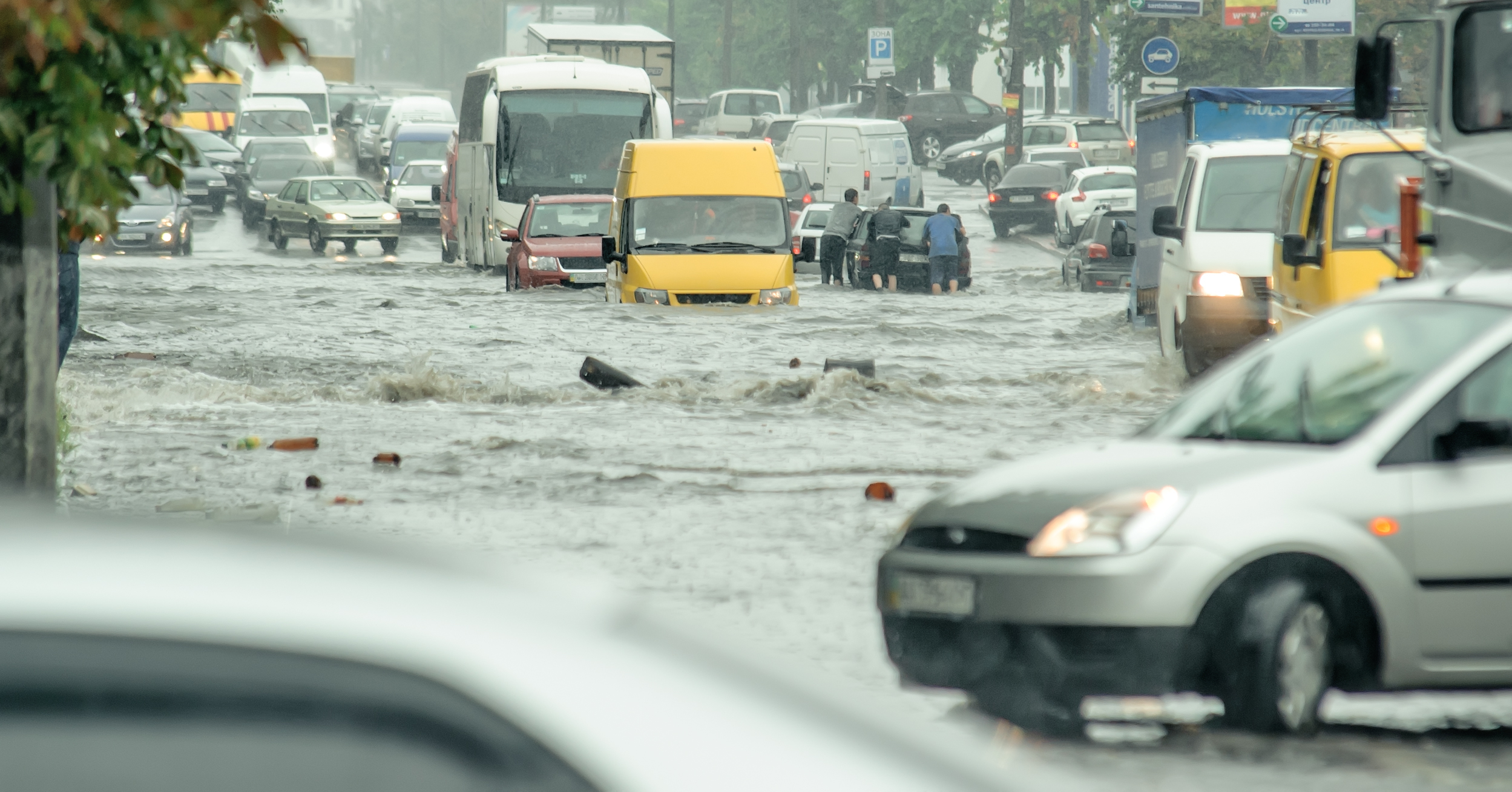 Alluvione in città 